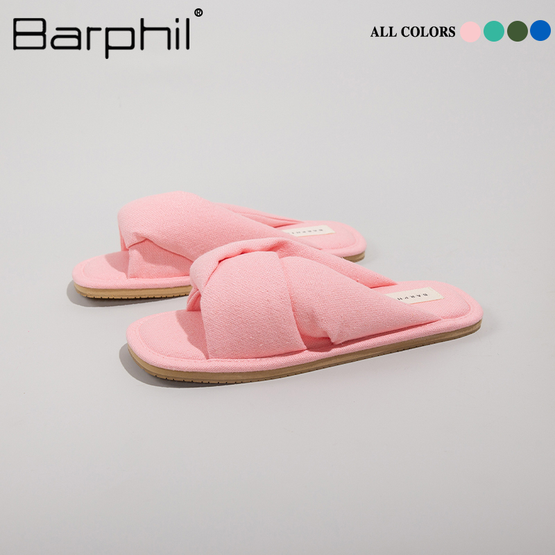 Barphil拖鞋女室内家居2023秋冬季新款外穿厚底防滑情侣款棉拖鞋