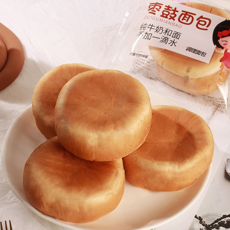 海玉面包营养早餐均衡配比纯正奶香休闲食品枣鼓面包500g
