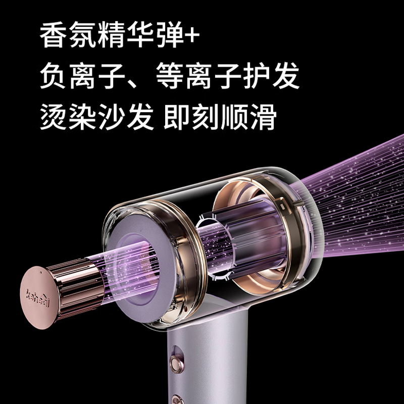 科西(KEHEAL)科西高速吹风筒GC-FE 玫瑰金/云暮紫高清大图