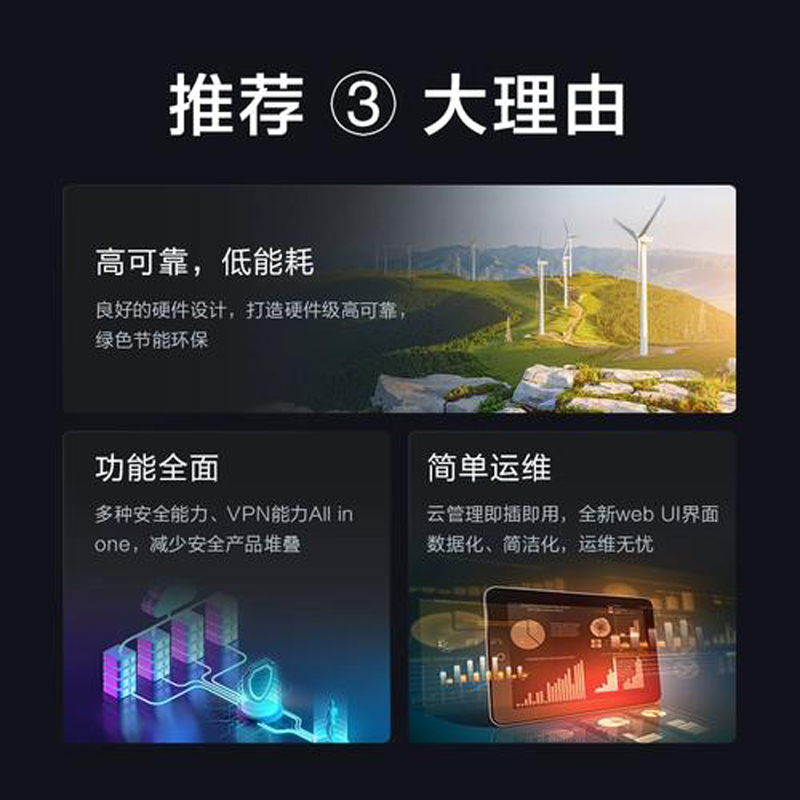 华为 USG6300E系列千兆企业级AI防火墙核心VPN安全网关路由器带机量400 USG6305E-AC 个高清大图