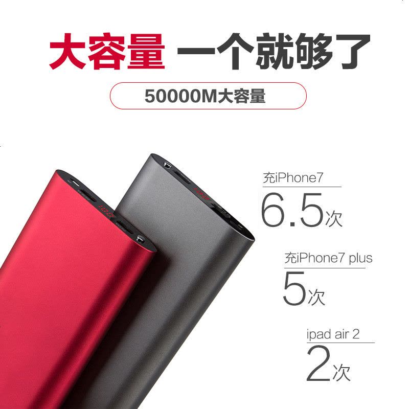 充电宝大容量移动电源苹果vivo华为oppo手机通用图片