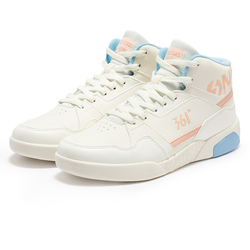 361°板鞋女鞋新款缓震运动休闲鞋女高帮板鞋