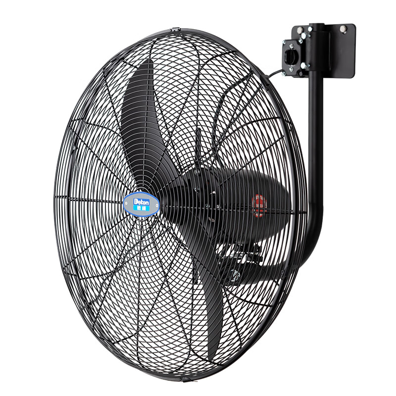 德通(Deton)工业强力风扇220V挂墙式壁挂扇可摇头三档调速工业风扇DF600-TW高清大图