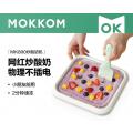 mokkom磨客冰淇淋机家用炒酸奶机网红DIY冰激凌机迷你炒冰机盘小型儿童可卷盘免插电 豆蔻绿 MK-800