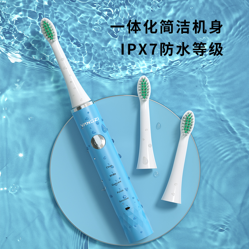 扬子DFC-001全自动电动牙刷(充电款)蓝色高清大图