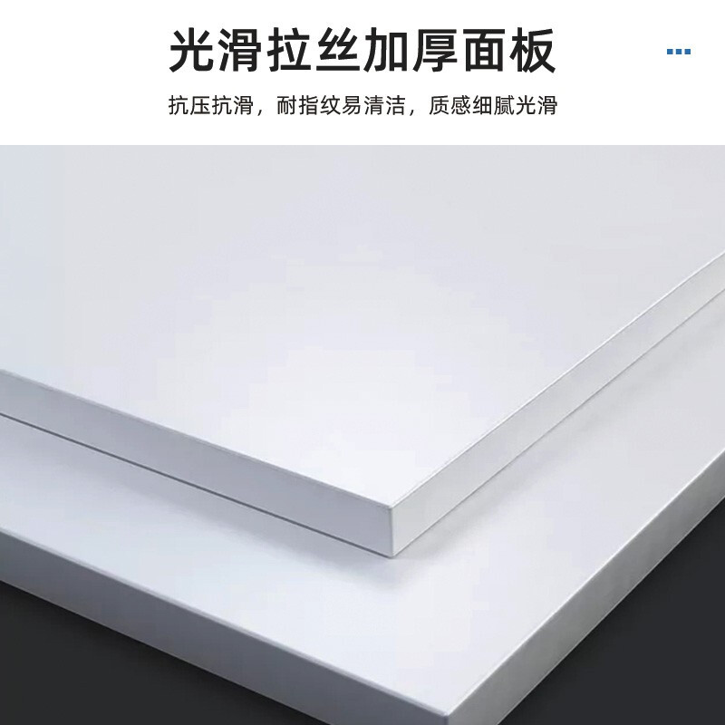 绵冠MIANGUAN餐桌学生食堂公司职员餐桌户外桌椅一体小吃店餐桌长方形高清大图