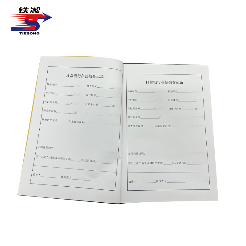 铁凇 日常银行存款抽查记录 A4 册高清大图