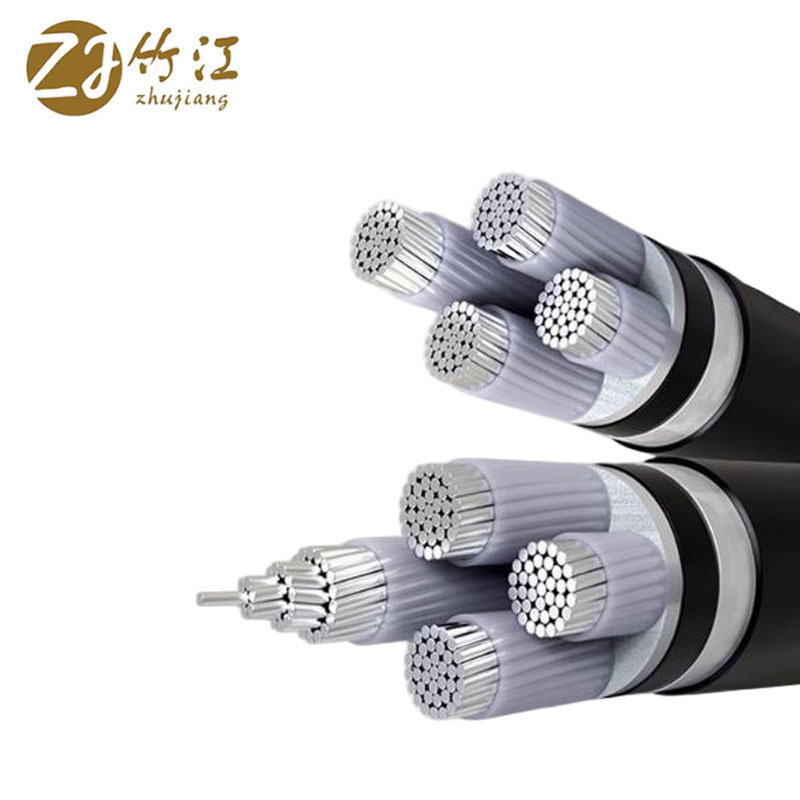 竹江 铝芯铠装电力电缆 YJLV22-0.6/1KV-3*70+2*35 米