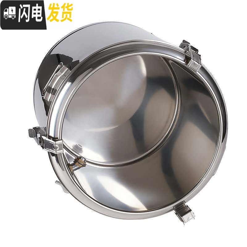 三维工匠保温桶大容量商用不锈钢热水桶豆浆桶饭桶大型装汤粥米饭摆摊汤桶 特厚款50无龙头保温桶非电热长效保温型饭盒/提锅高清大图
