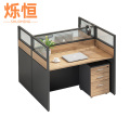 烁恒 单人办公桌含柜600*1200*1100 套