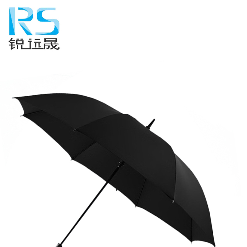 锐远晟 8骨晴雨两用黑胶款勾柄长柄伞 RYS-YS-G2黑胶礼盒款 /把高清大图