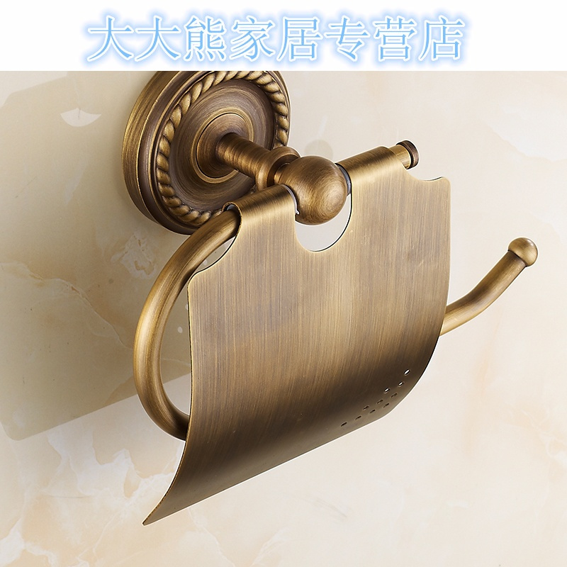 全铜仿古厕纸架 欧式厕纸盒 卷纸器 架子 卷纸器厕纸架复古纸巾架