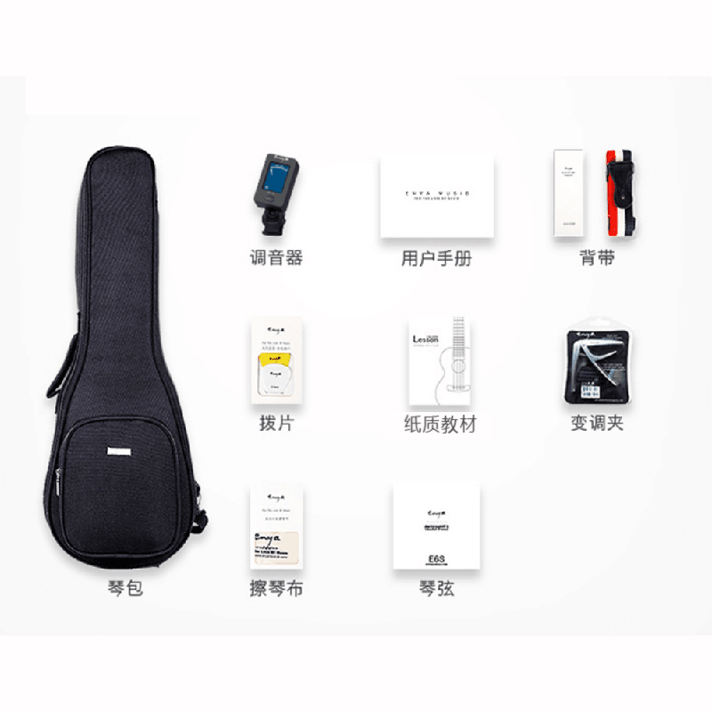 KAKA卡卡 KUC-KADS全单板相思木尤克里里 乌克丽丽ukulele23英寸迷你小吉他高清大图