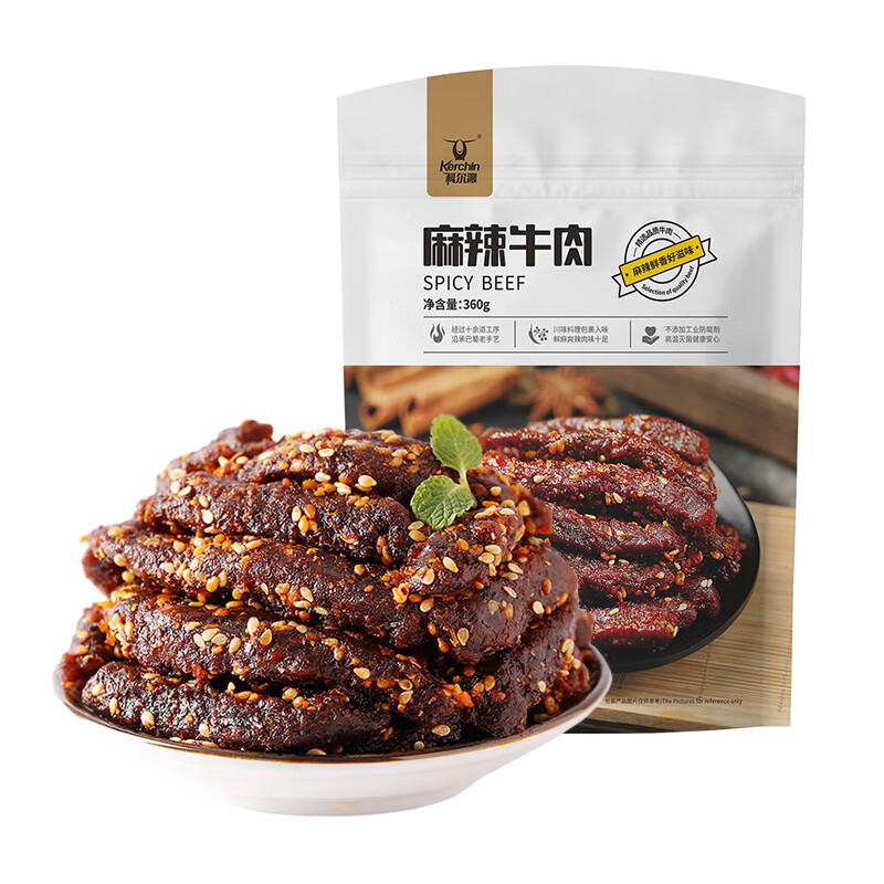 科尔沁休闲零食 麻辣牛肉360g