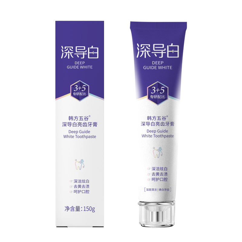 韩方五谷 深导白亮齿牙膏150g高清大图