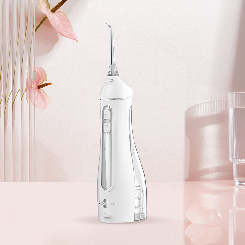 博皓(prooral)冲牙器水牙线小魔瓶家用便携式洗牙器 200ML水箱/信仰白