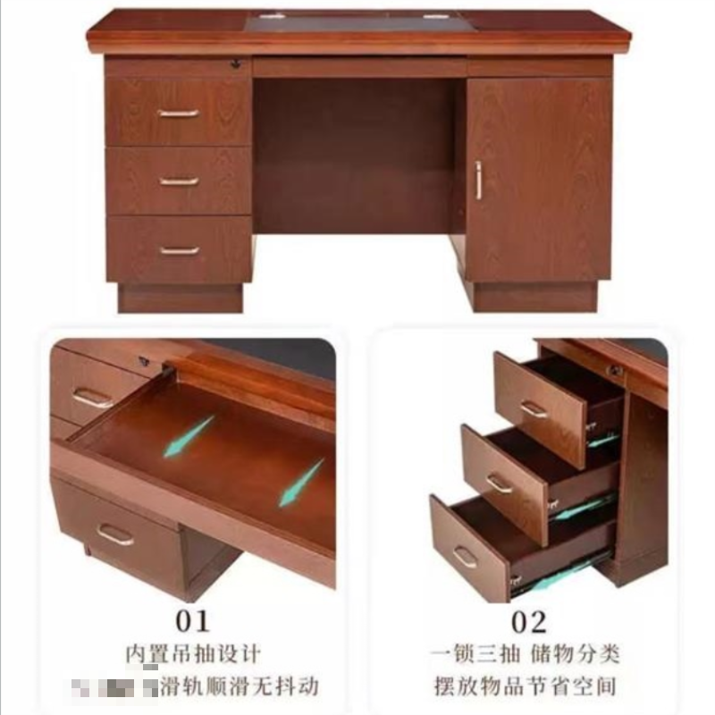 墨之麟办公桌 1400×700×750mm/张高清大图