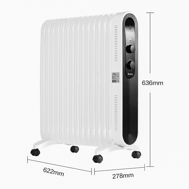 格力gree电油汀取暖器电暖气片家用15片大面积制热电热油汀多重保护3