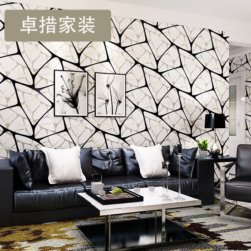 简约壁纸3D立体现代鸟巢水立方墙纸卧室客厅电视背景墙纸餐厅墙纸壹德壹