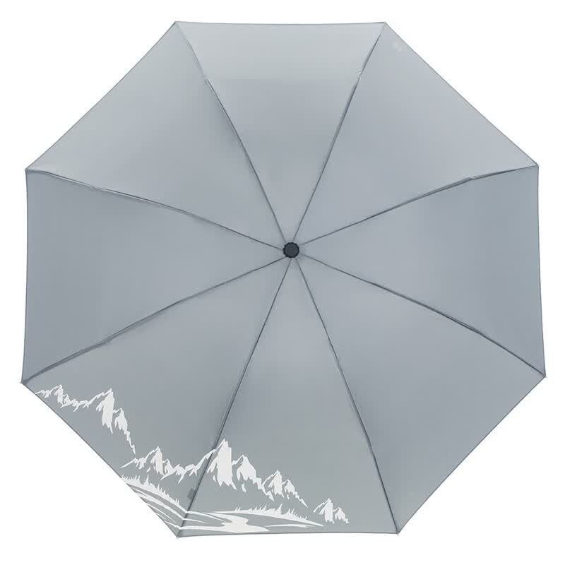 天堂伞34330E三折晴雨伞灰色高清大图