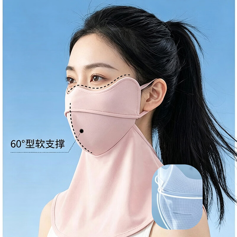 路悠悠护颈冰丝防晒面罩CF4555H5D高清大图