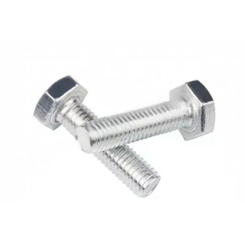 JIBIN/继彬 GB30 外六角螺栓 碳钢Q235 4.8级 镀白锌 全牙 M16×80 个图片