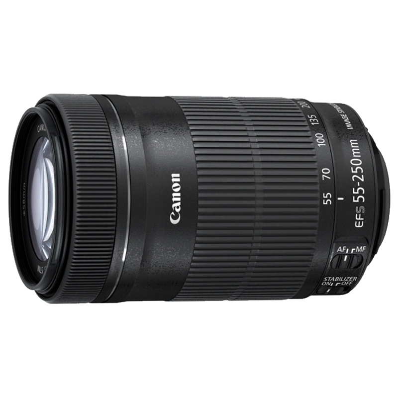 佳能(Canon)EF-S 55-250mm f/4-5.6 IS STM 拆机版佳能卡口 58mm口径 远摄变焦镜头