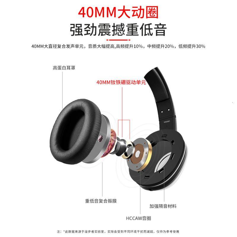W800BT无线蓝牙耳机双耳电脑耳麦游戏手机运动跑步女降噪适用安卓音乐超长待机重低音 苍穹黑 套餐五
