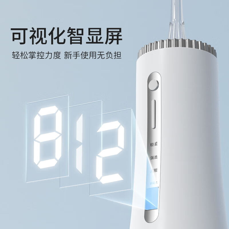 拜尔M11 智能杀菌电动冲牙器 专业LED智显水牙线大水箱家用正畸专用牙齿清洁礼盒 1号塔专业白高清大图