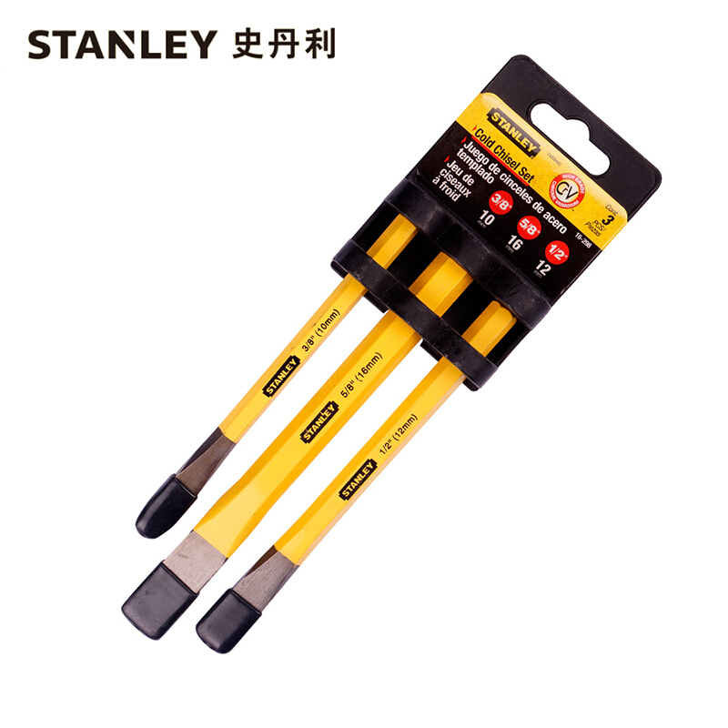 史丹利STANLEY 3件套石工凿 16-298-23高清大图