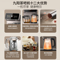 九阳(Joyoung)饮水机茶吧机彩色大屏显示 双壶双出水双保温 316L不锈钢水壶JYW-WH165 温热型