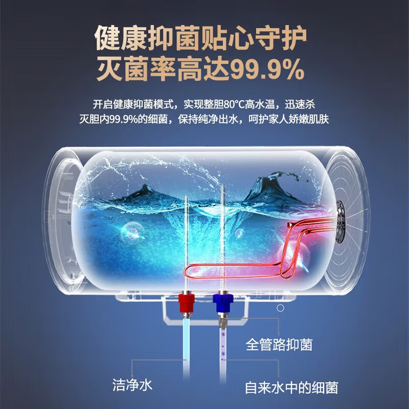 海尔 电热水器 ES60H-GD5(A)U1 电热水器 壁挂横式 60升