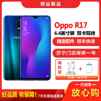 [二手9成新]OPPO R17 流光蓝 6GB+128GB 全网通 安卓手机 6.4英寸屏 双卡双待 移动电信通联手机