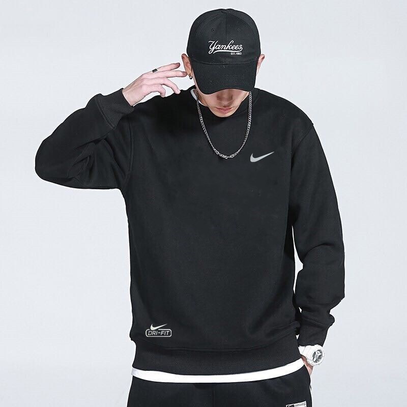 nike耐克圆领针织卫衣男春秋情侣卫衣长袖套头衫