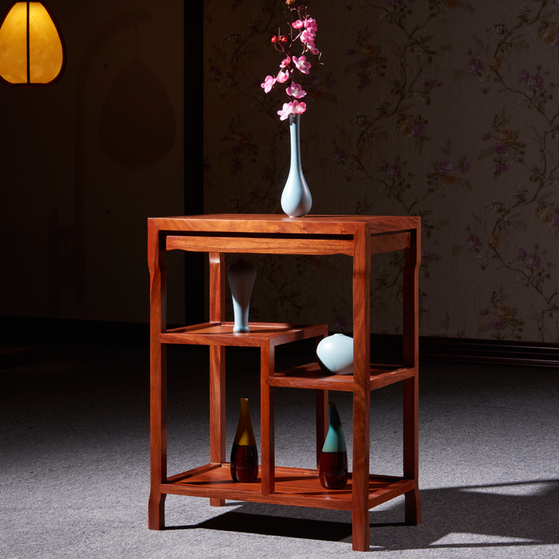 琪梦 Qimeng 花架花架琪梦红木具非洲花梨学名刺猬紫檀实木花架实木盆景架大花几家 价格图片品牌报价 苏宁易购集一美红木家具