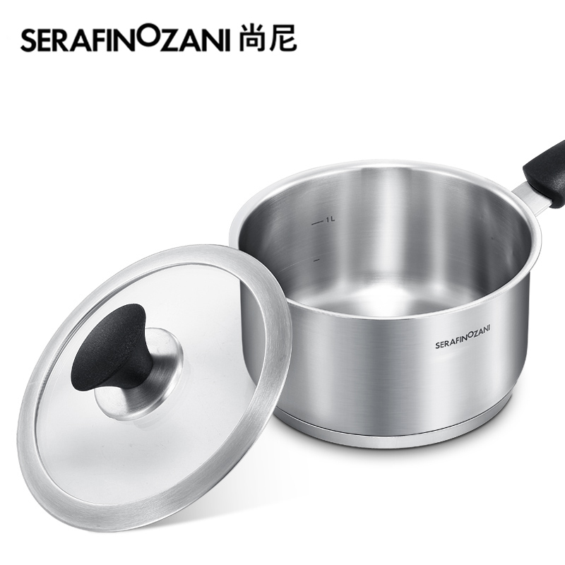 塞拉菲诺.尚尼（SERAFINOZANI）18/10不锈钢长柄奶锅 芬兰18cm