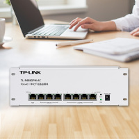 TP-LINK TL-R488GPM-AC家用多媒体弱电箱模块千兆路由器POE交换机AC一体化无线ap面板吸顶式AP管理无缝漫游智能切换POE+AC一体机