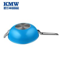 KMW绿鼎第四代不粘炒锅GpotlCB320004 304不锈钢锅具 32cm不粘炒锅 熔射不粘涂层 少油烟防焦糊