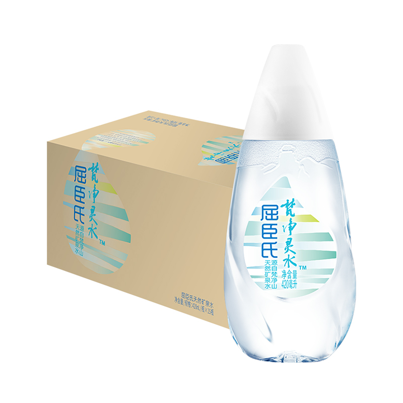 屈臣氏watsons梵净灵水天然矿泉水420ml15瓶整箱装