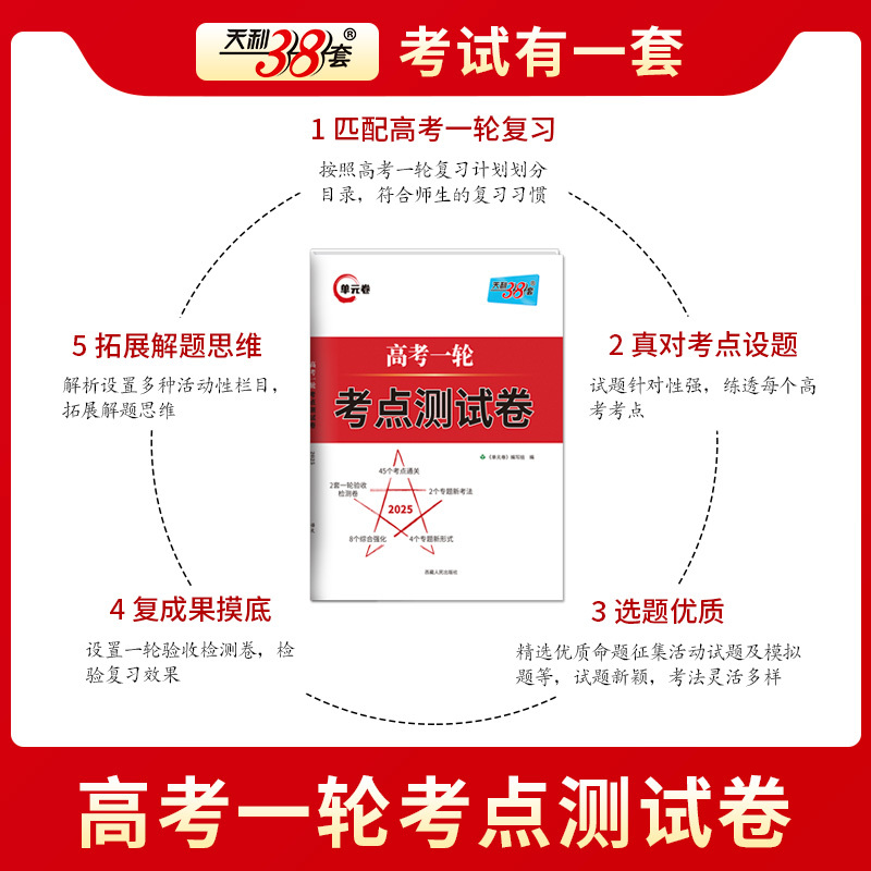 2025高考一轮考点测试卷 地理 高中三年级 [正版]天利38套解锁高考2025版高考一轮考点测试卷单元卷语数英物化生政