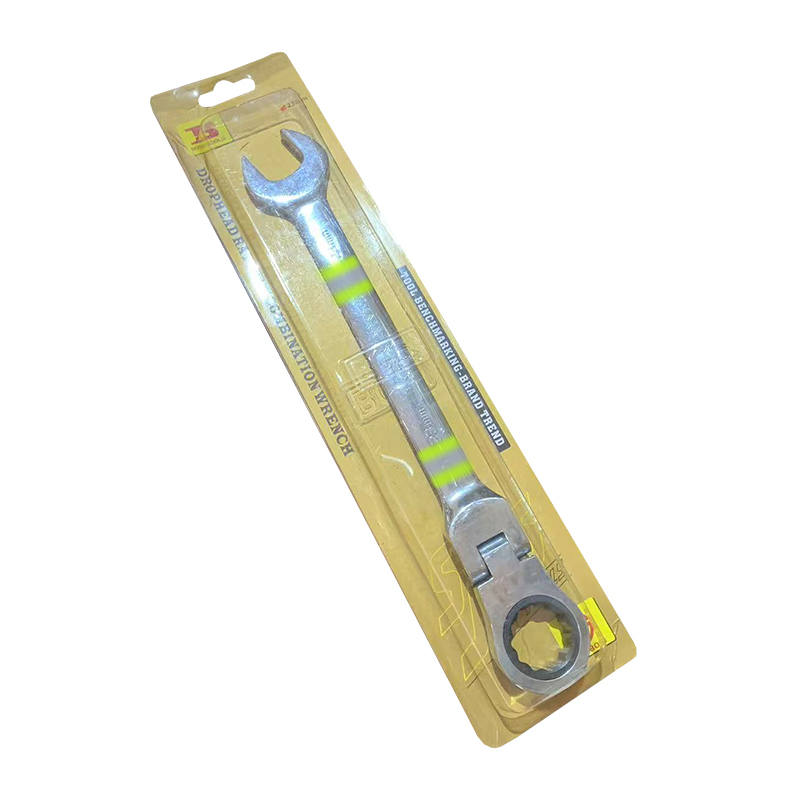 波斯(BOSI) 荧光系列活动头棘轮两用扳手 23mm 把高清大图