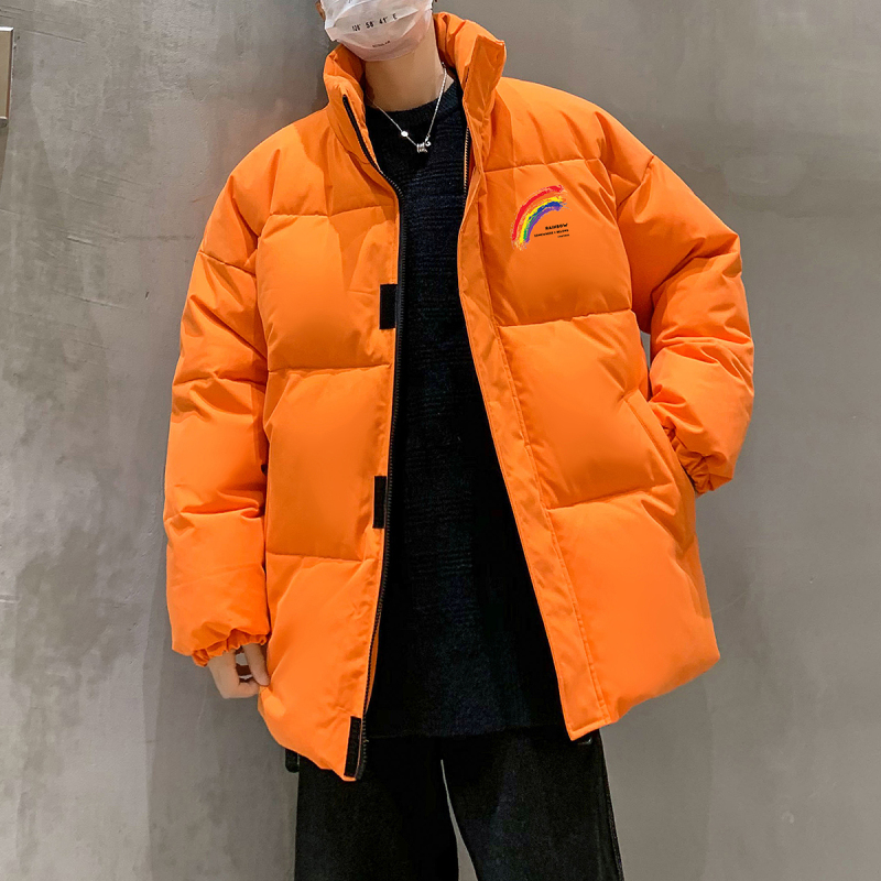 YUANSU棉衣男2020冬季新款时尚潮牌bf棉服外套男生韩版宽松潮流休闲棉袄棉衣