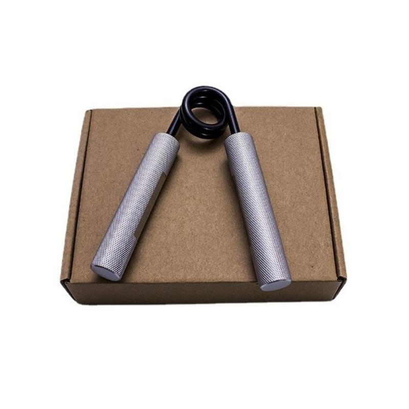 金属健身新品铝合金重型手指力量握力器A型握把康复训练臂肌康复 100磅 送海绵套