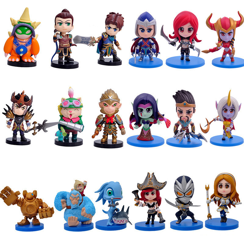 游戏手办18款q版lol盒装卡特琳娜索拉卡模型摆件lol手办公仔