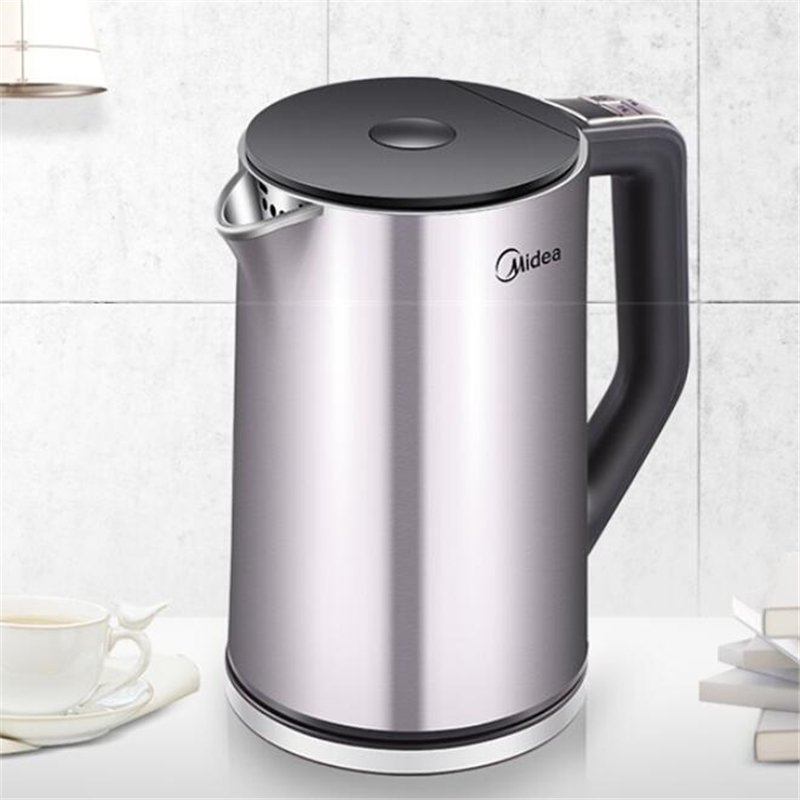 美的(Midea)电水壶 304不锈钢 1.5L 双层防烫 HE1504a