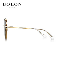暴龙(BOLON)眼镜女 高清偏光太阳镜 新款宽边花瓣式墨镜 BL7012 B11-镜框哑黑/镜片暗黑反光
