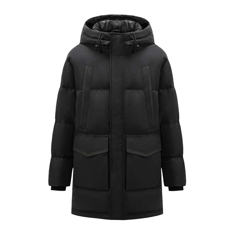 雪中飞2022冬季新款羽绒服宽松加厚连帽防风时尚简约保暖男士外套