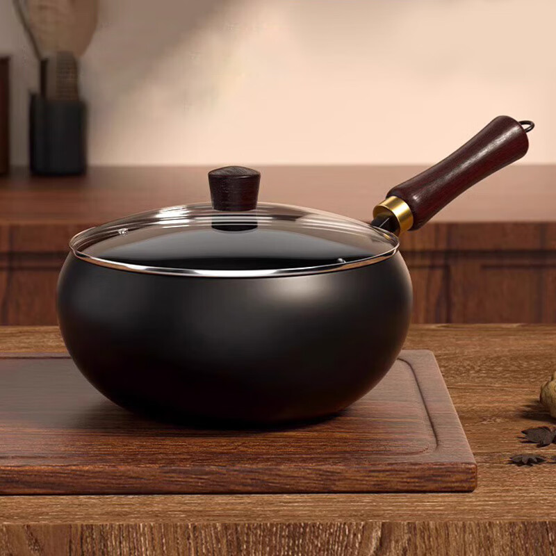 温仑山锻打大肚炒锅24cm黑色VP-1FCG01高效导热均匀加热耐用设计省时清洁高清大图
