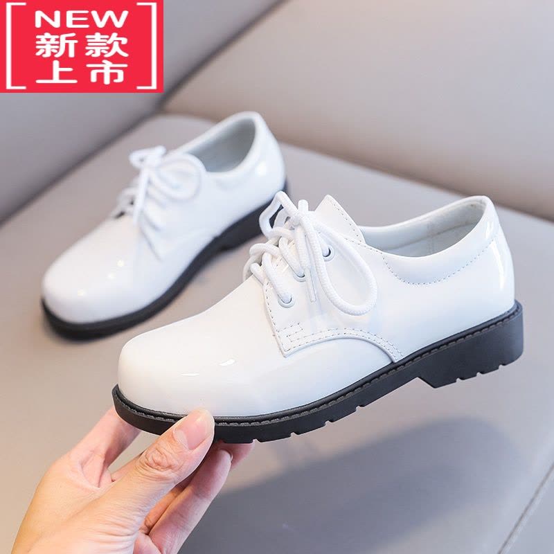 可莉允儿童皮鞋新款软底学院英伦风男童学生鞋防滑中大童礼服主持演出鞋运动休闲鞋图片