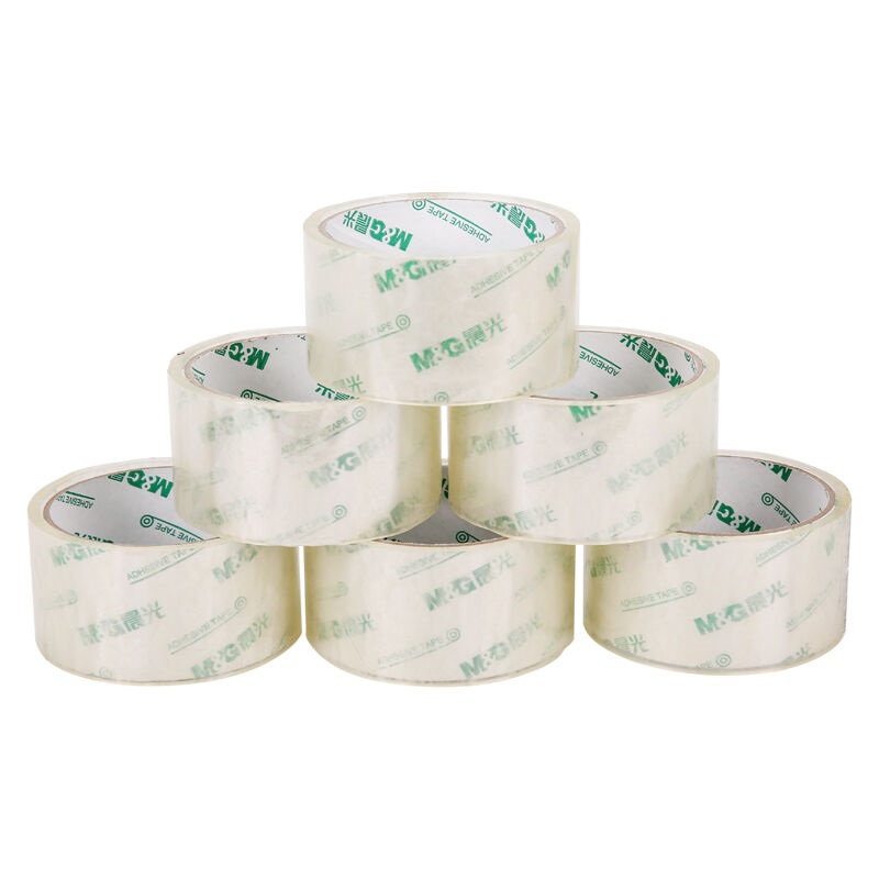 晨光(M&G)普透大胶带 封箱胶带60mm*150y 5卷装(AJD97335)高清大图
